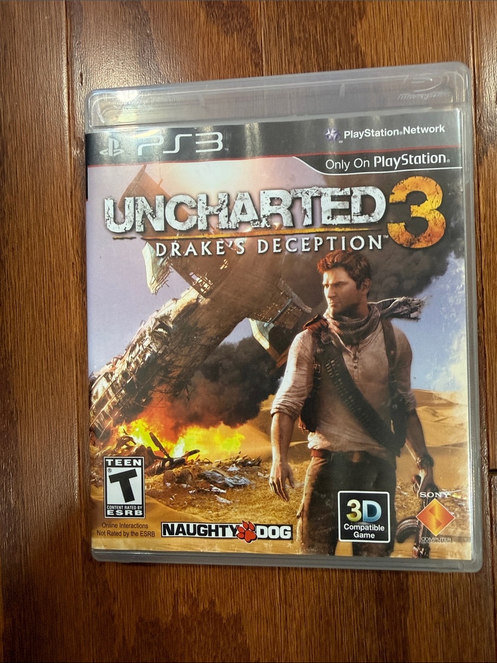 Uncharted 3 Drake’s Deception PS3 Game with Case and Manual